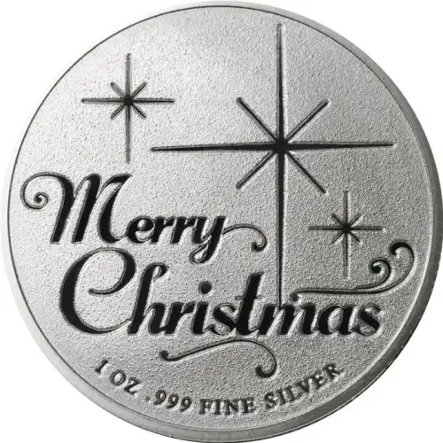 1 oz Silver Round - Santa Claus Merry Christmas (3)