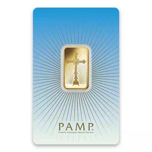 10g PAMP Gold Bar - Romanesque Cross (3)