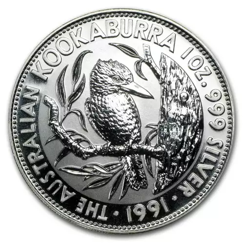1991 1oz Australian Perth Mint Silver Kookaburra (2)