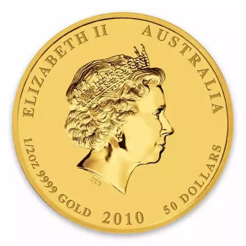 2010 1/2oz Australian Perth Mint Gold Lunar II: Year of the Tiger (2)