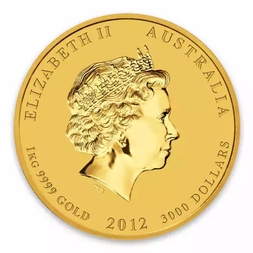 2012 1kg Australian Perth Mint Gold Lunar II: Year of the Dragon (3)