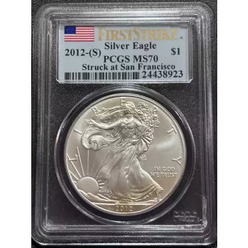 2012-(S) $1 Silver Eagle Struck at San Francisco First Strike