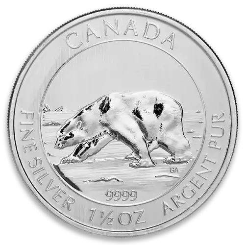 2013 1.5oz Canadian Silver Wildlife Series - Polar Bear (2)