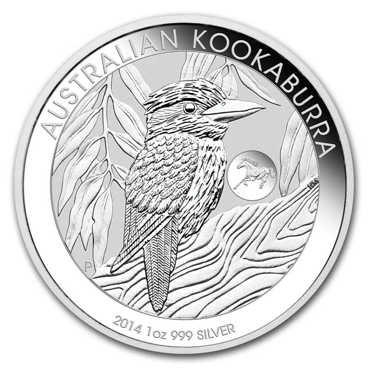 2014 1oz Australian Perth Mint Silver Kookaburra - Horse Privy Mark (2)