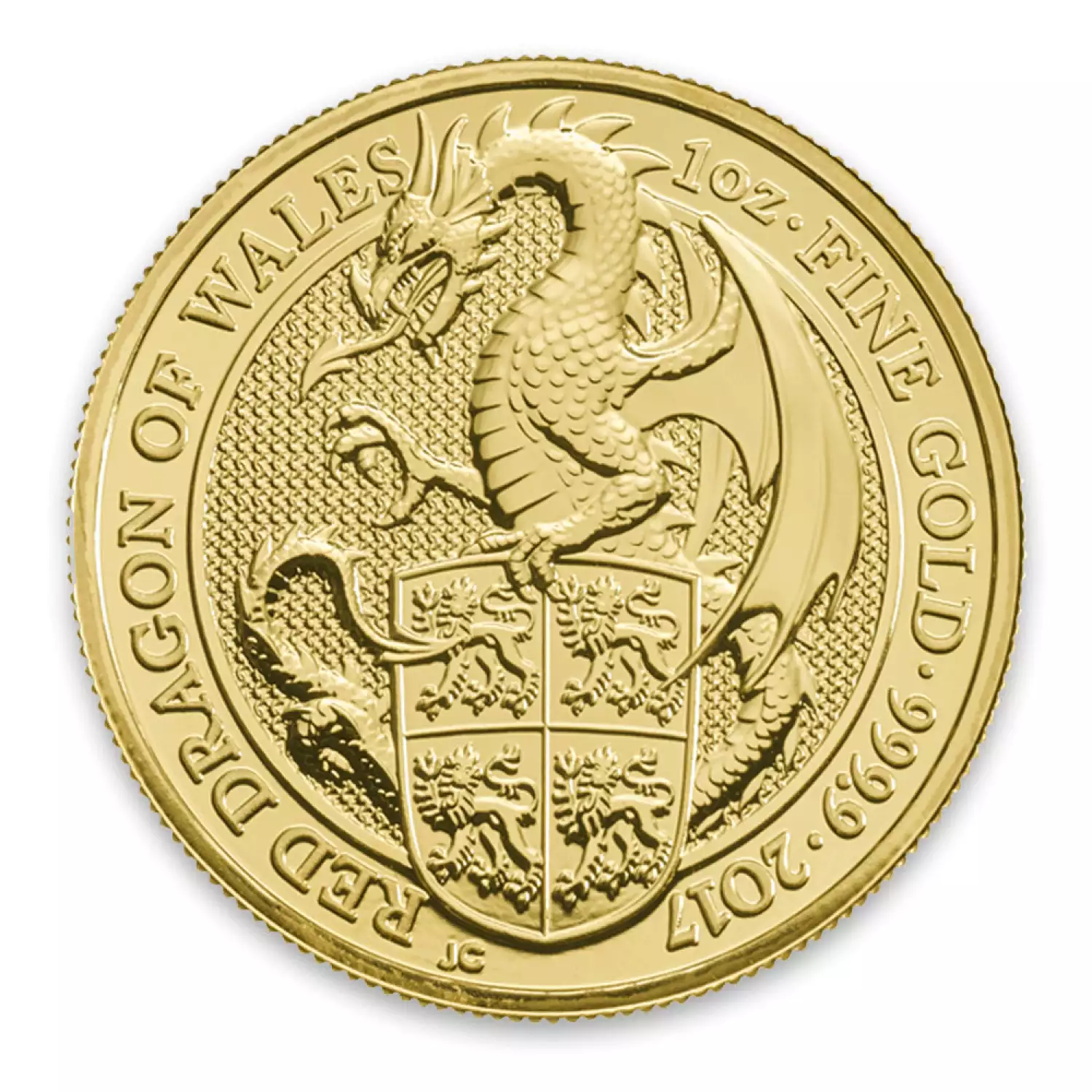 2017 1oz Britain Queen's Beasts: The Dragon (2)