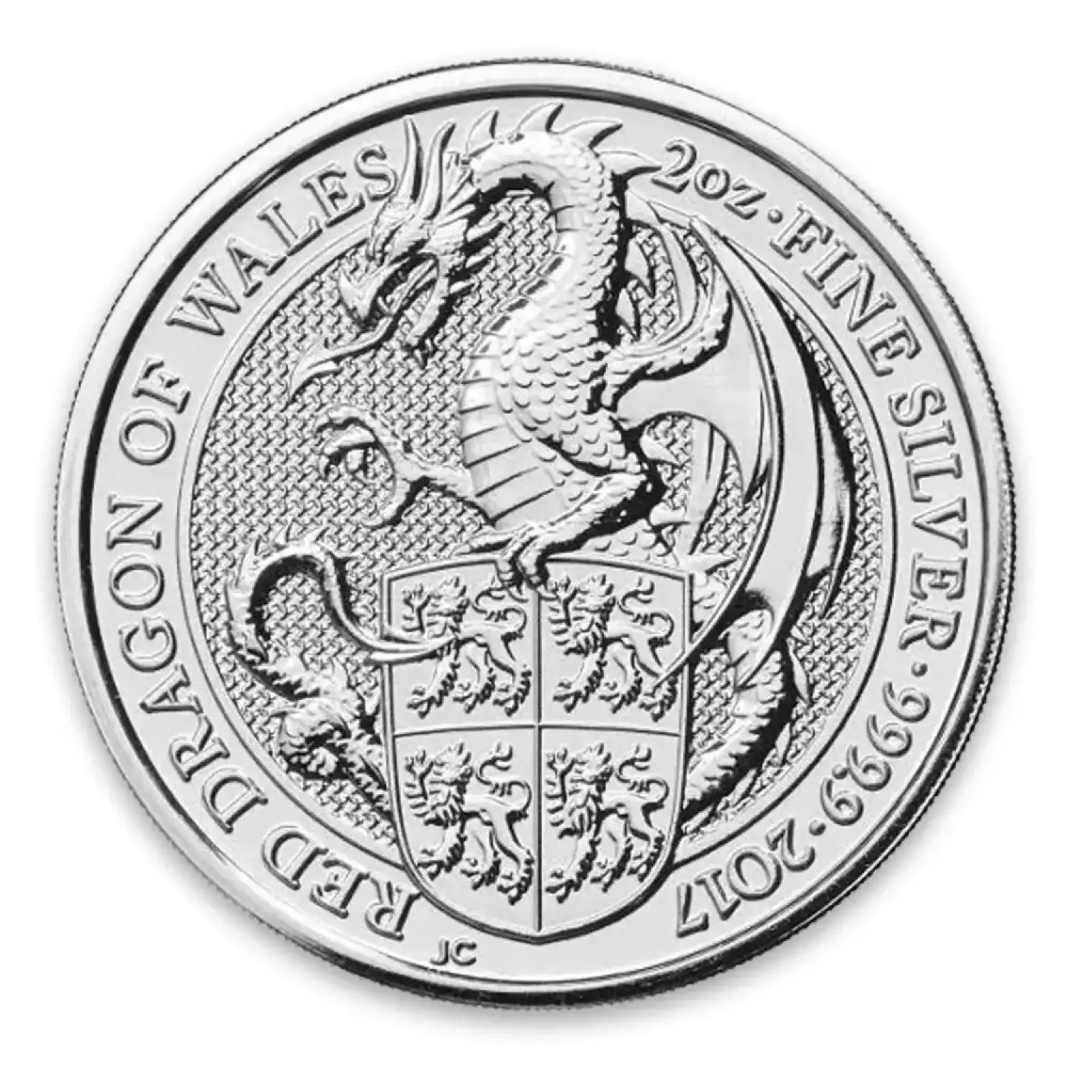 2017 2oz Britain Queen's Beasts: The Dragon (2)