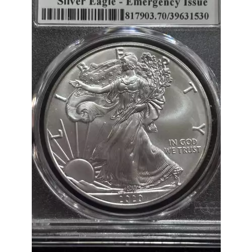 2020-(P) $1 Silver Eagle - Emergency Issue Struck at Philadelphia First Day of Issue (4)