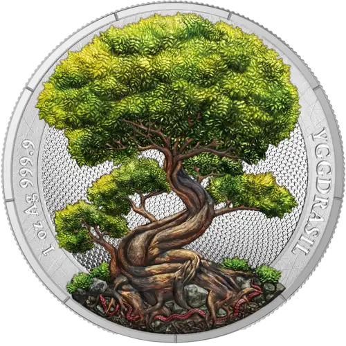 2025 1 oz Mythical Forest: Yggdrasil Summer Silver Coin (3)