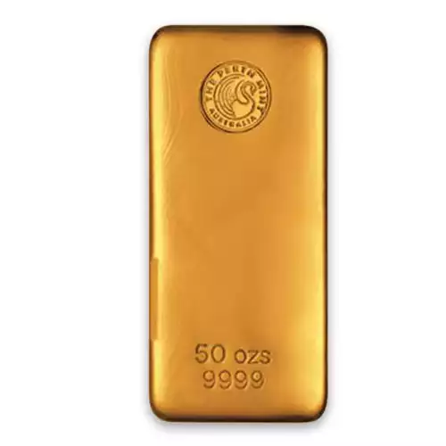 50oz Australian Perth Mint gold bar - cast (2)