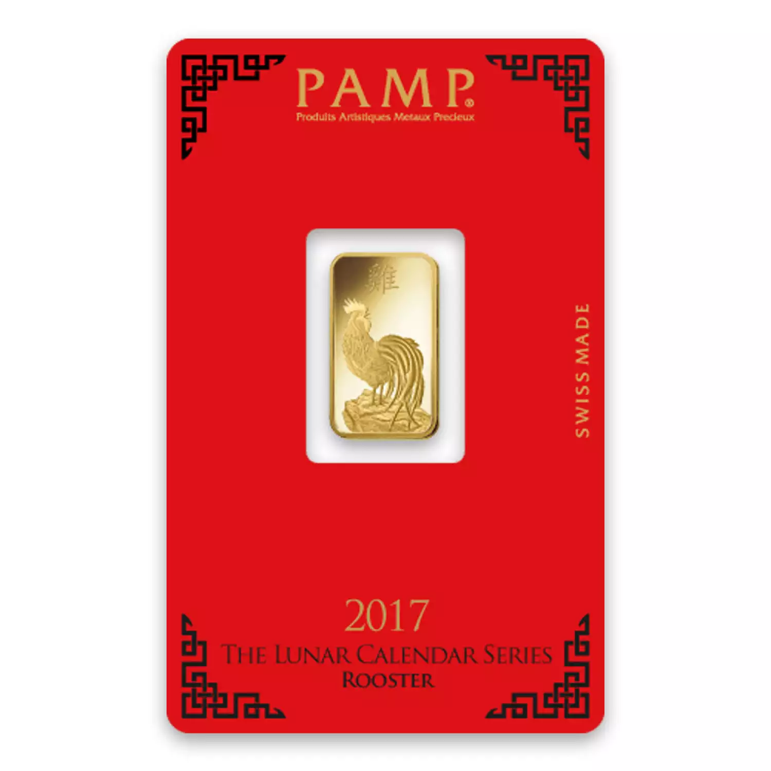5g PAMP Gold Bar - Lunar Rooster (3)