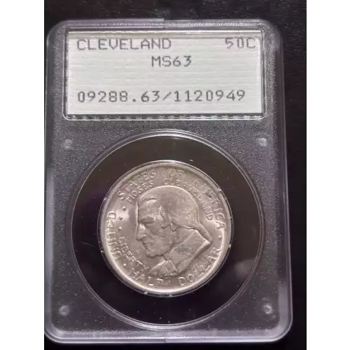 Classic Commemorative Silver--- Cleveland Centennial / Great Lakes Exposition 1936 -Silver- 0.5 Dollar