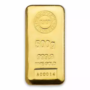 500g Royal Mint Refinery Cast Gold Bar (2)